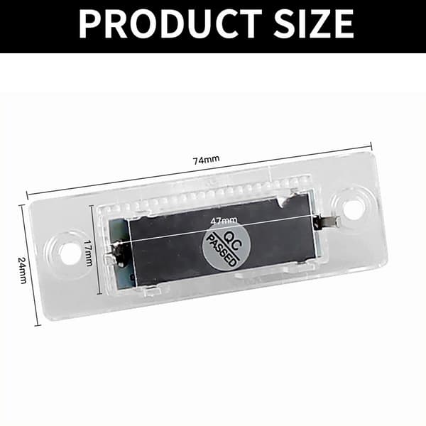 2 st LED-skyltbelysning för nummerplåt för VW T5 Transporter 2003-2009 VW Caddy MK3 2004-2013 Golf 2005-2009 2PCS LED White