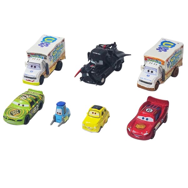 Bil Pixar Bilar 3 2 Dinoco Lightning McQueen Damage Chick Hicks Luigi Leksak Original Metallmodell Fritter Flygplan Racing Barnpresent 19