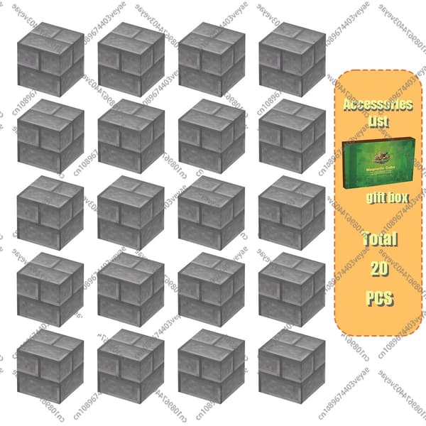 Magnetiske byggeklodser til børn 3+ - DIY-magnetterninger til drenge og piger - sansegaver random 200 pcs cube