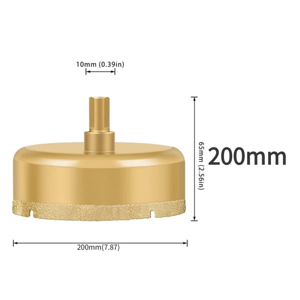 1-delad 60-200 mm högkvalitativ diamantbelagd borr för kakel, marmor, glas, keramik, hålsåg 50 mm