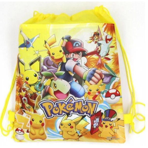 Pokemon GO Piakchu  Gymväskan Gymnastikpåse Model 1