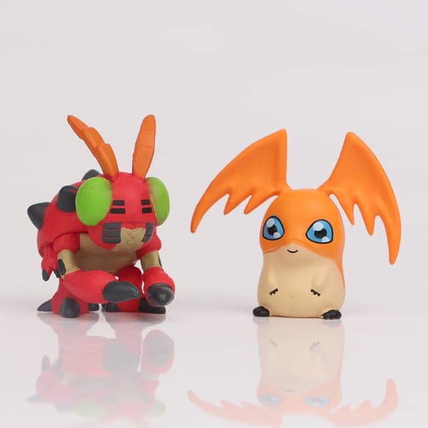 9 stk/sæt Anime Digital Monster Digimon Cute Action Figur Model Legetøj pack by bag