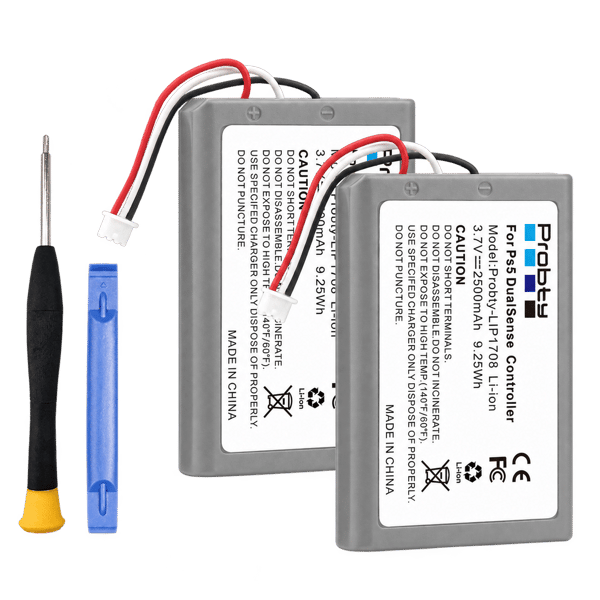 LIP1708 batteri 2500mAh til Sony PS5-controller, genopladeligt indbygget lithium til DualSense-spilcontroller-batteri 4 Pcs Battery
