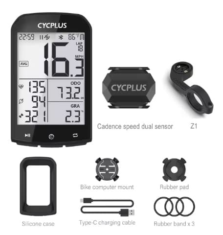 CYCPLUS M1 GPS-cykeldator Cykelhastighetsmätare Bluetooth 5.0 ANT+ för Garmin Zwift Bicycle computer M1