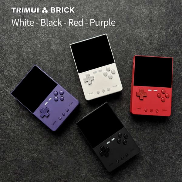TRIMUI BRICK Handheld Game Console 3,2'' IPS-skärm A133P Linux System Trimui UI Metall Bakpanel Red 256G(17K Games)