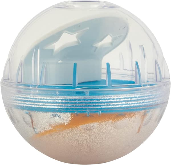 IQ Treat Ball Hundegodbidsdispenser Legetøjsbold Interaktiv Hundelegetøj - 10 cm Hundefoderstimulering, Langsom Foder Blue