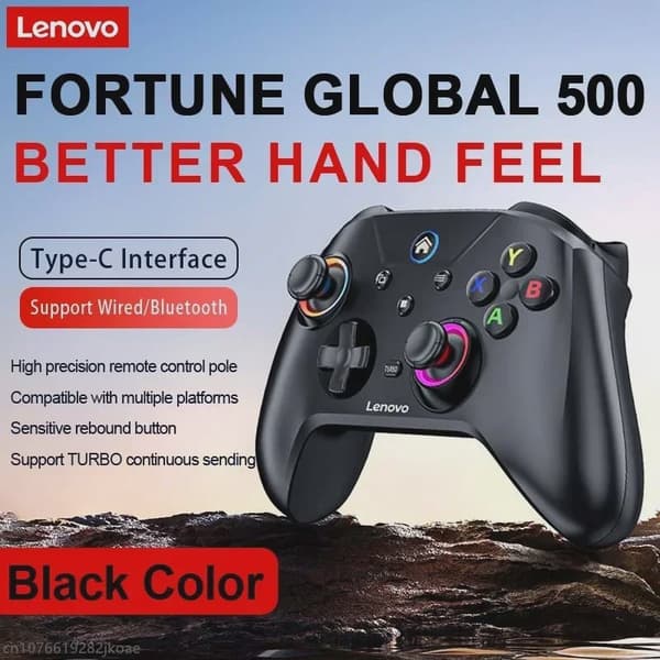 Ny Lenovo S02 trådløs controller Bluetooth-gamepad til Nintendo Switch, PC, Android TV, IOS PC-joysticks med seks akser og dobbelt vibration S02 White and Bag