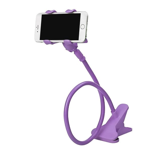 Lazy Desktop Bedside Clip Phone Holder Fleksibel Lang Armholder til Smartphone B