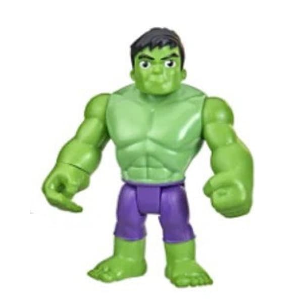 Hasbro Anime Marvel Spidey och hans fantastiska vänner Ms.marvel Hulk presenter eller samling Äkta actionfigurmodellleksaker 7 pcs