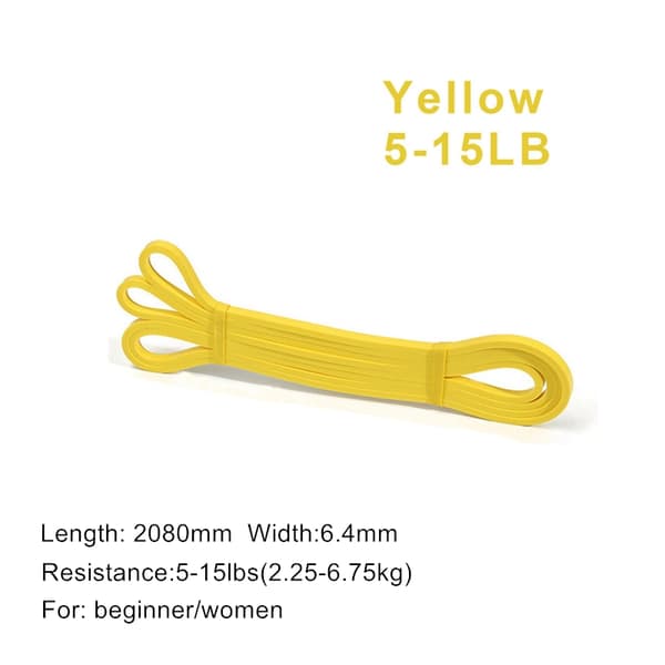 Latex Stretch Resistance Band Expander Elastiska band för Sport Pull Up Assistance Band Hemträning Pilates Gym Utrustning 2PCS D