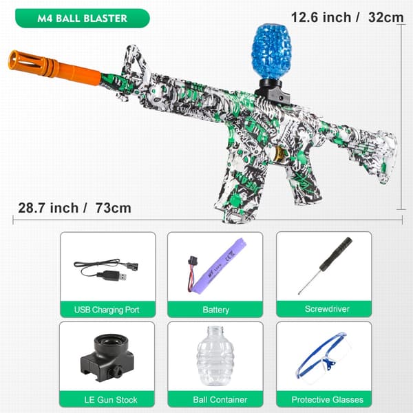 M416 Electric Blaster -leluasesarja ulkoleikkiin – erittäin tarkka ammunta Orange
