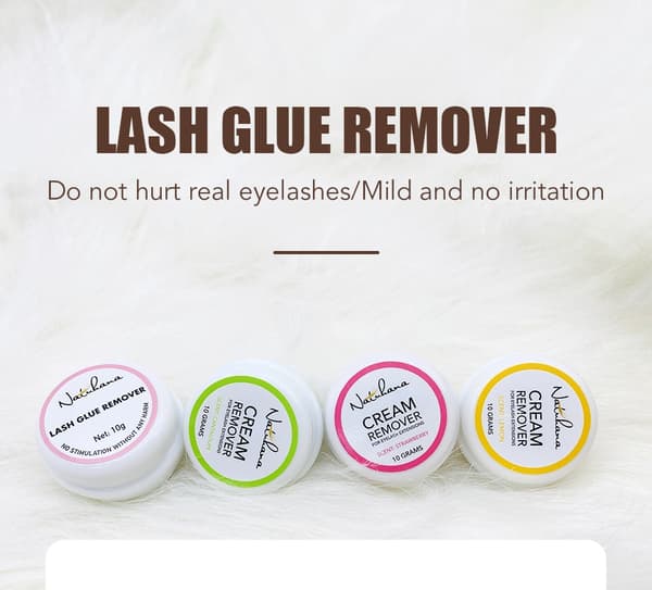 NATUHANA Eyelash Glue Remover Quick Unloading Adhesive Professional Cream Remover for Eyeslashes de pestaña Makeup Tools 10g - Original