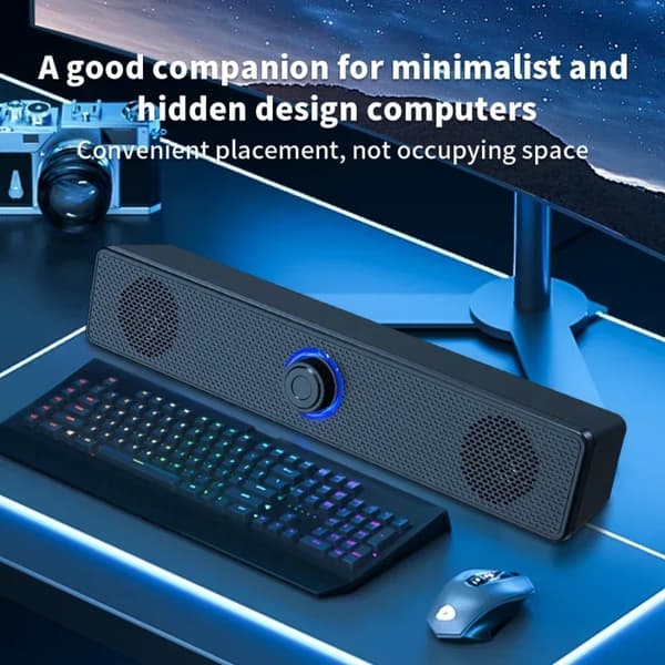 Trådlös Bluetooth- och PC-soundbar, trådbunden högtalare, USB-driven soundbar för TV, PC, bärbar dator, spel, hemmabio, surroundljudsystem With Bluetooth 3511