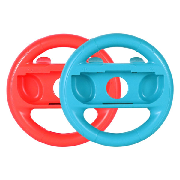 2 stk. venstre højre spil rat controller håndtag holder greb joycon controller gamepad til Nintendo Switch OLED NS Red Blue