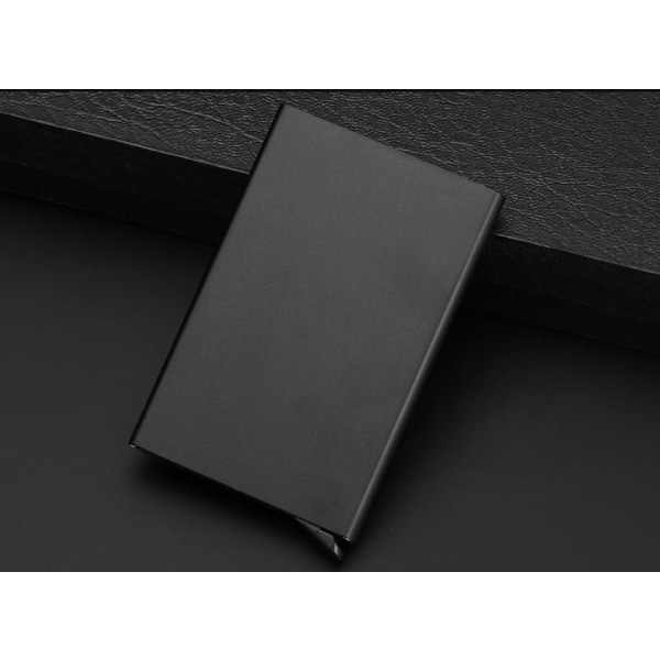 Plånböcker Korthållare med RFID Säker Skydd Aluminiumfacken Röd