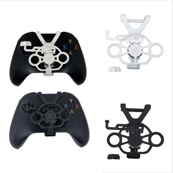 Rat til racerspil til gamepad, gaminghjul, spilcontroller, mini-rat, gamepad-tilbehør Black