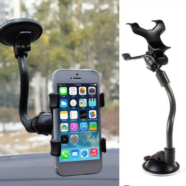 360° roterende bilholder fleksibel monteringsstativ til iPhone Samsung Xiaomi Only Car Holder