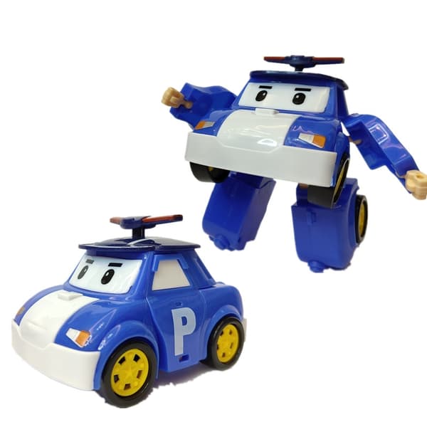 Korea Polis Robocar Amber Roy Haley Action Figur - Transformerende robotlegetøj til børn 04 Nobox
