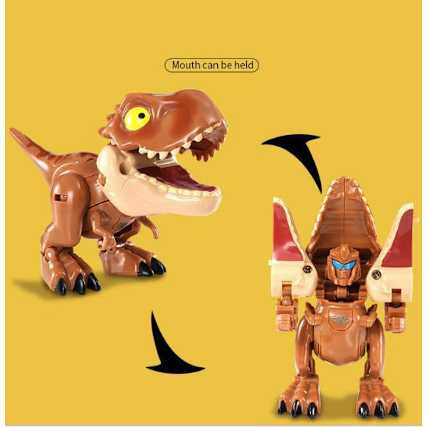 Transformator Dinosaurie leksaker 8CM 4st  modell Model 3