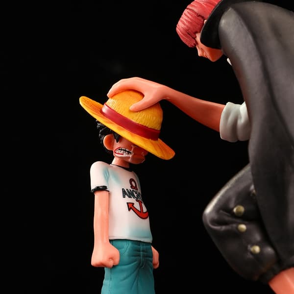 17 cm One Piece Luffy & Shanks actionfigur - Monkey D. Luffy samlerobjekt dukkelegetøj without box model 33