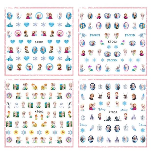 Disney Nagel Stickers 170st Nagelklistermärken 5st Modell Princess