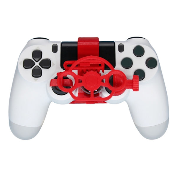 Mini styring 3D-printhjul til PS4-controller racerspil hjælpecontroller spil joystick simulator gamepad Luminous Green