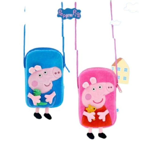 Greta Gris Peppa pig  förskolebärare axelväska 2 modeller Blue George Blå