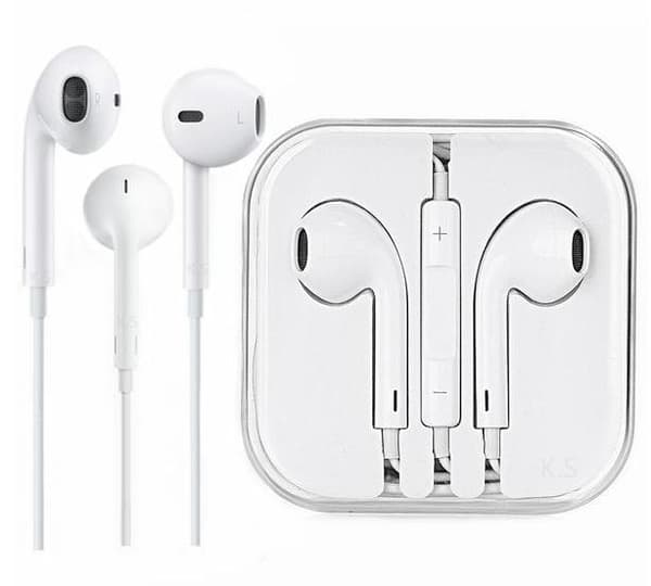 Headset med volymkontroll, 3.5mm, Bra kvalitet till iPhone
