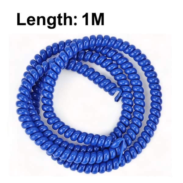 1M TPU Spiral Kabelopruller til Xiaomi M365 Ninebot Dualtron Kugoo Zero Løbehjul 1PC Blue