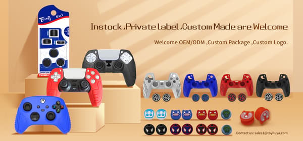 2 stk. til PS3 PS4 XBOX 360 gummi silikone hætte analog controller silikone hætte dæksel thumb stick greb joystick hætter tilbehør Blue