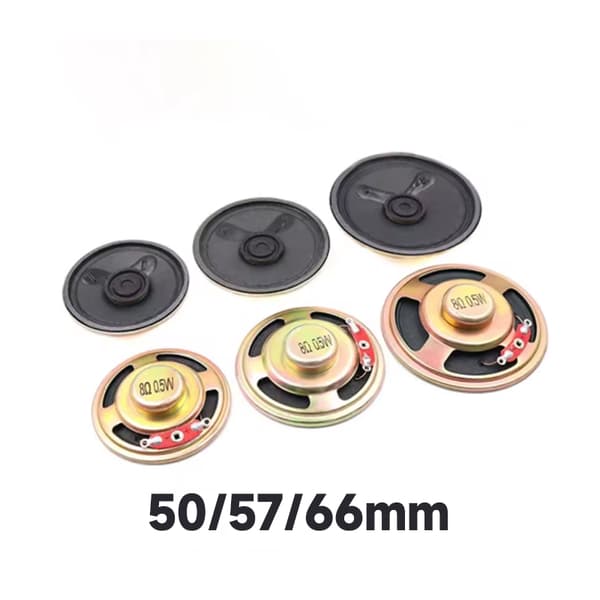 2 st 8R 0,5W högtalare i olika storlekar, 20 mm–66 mm diameter, för utbyte av ljudutrustning NO.3