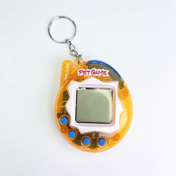 Mini Handheld Virtual Rabbit Pet Keychain Toy - Perfekt för Halloween-, jul- och påskpresenter Pink