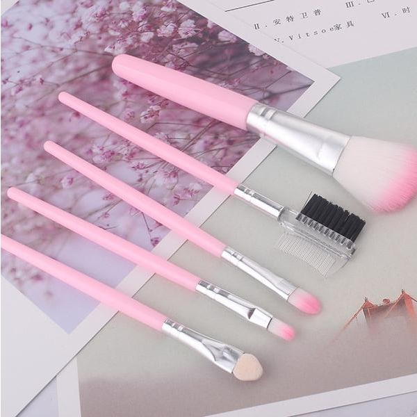 Make-up brush set in 5 parts - Make Up brush 5 pcs Make-up brushes