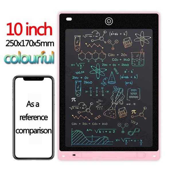 10-tums LCD-skrivplatta för barn - Magic Ritbräda, Skissblock, Graffiti Blackboard-present 12 inch colorful E