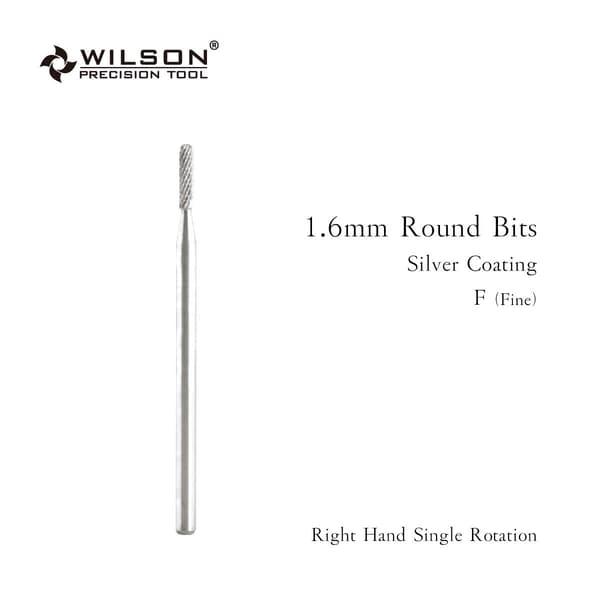 WILSON Runde Bits Negleborehoveder til Gelfjerning - Manicureværktøj 2pcs F 1310081