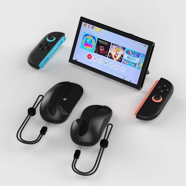 Til Switch 2 Sport Tilbehør Gaming Controller Mus Joystick Håndholder Racing Rat Håndledsbenstropper til NS 2 Switch 2 kit 94-2