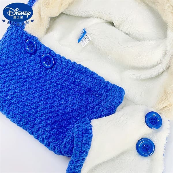 Disney Mickey & Sofia Vinterhue og -tørklædesæt til børn - Ørebeskyttelse til drenge & pigemode navy blue