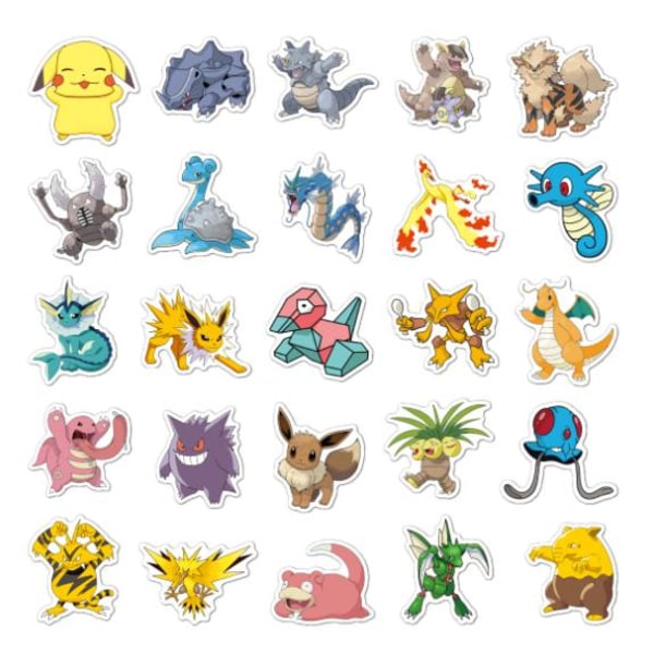 100st Pokemon Pokémon klistermärken