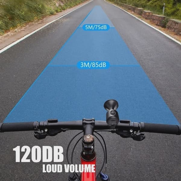 120DB Clear Sound Bell Horn med montering til Xiaomi M365 Pro 1S elektrisk scooter cykeltilbehør 2pcs Black