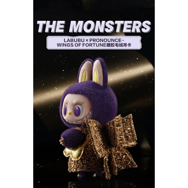 Högkvalitativ Labubu Limited Edition Monster Mysterious Box Fortune Wings Series Docka Trendig leksakshänge present