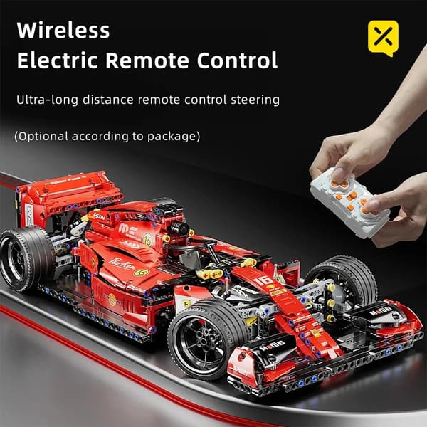 RC Racing Car Building Blocks - High-Tech fjärrkontroll modell leksak för barn - Perfekt julklapp Static models