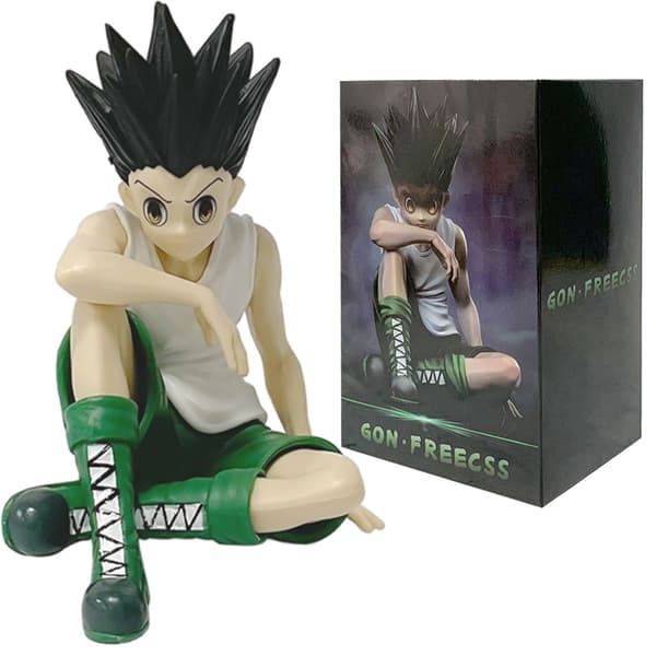 Hunter x Hunter Killua Zoldyck Action Figur - PVC Nuddelprop Statue til bilpynt with box