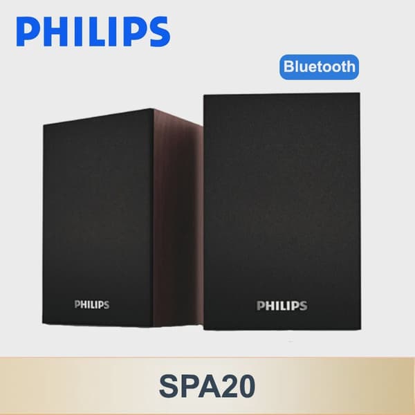 Philips SPA20 Bluetooth-högtalare med 360 graders surroundljud Trådlös Bluetooth-stereo för dator, Macbook, bärbar dator Philips SPA20