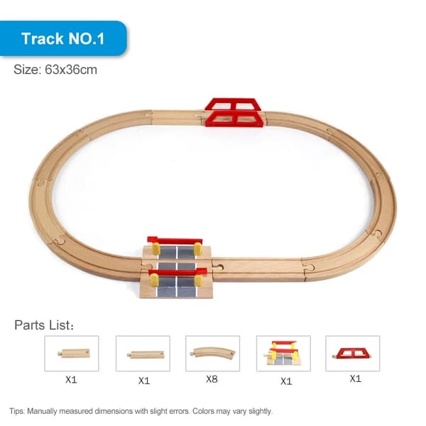UUDET puiset junaradan tarvikkeet lelut junarata Yhteensopiva kaikkien merkkien kanssa. Track Set E