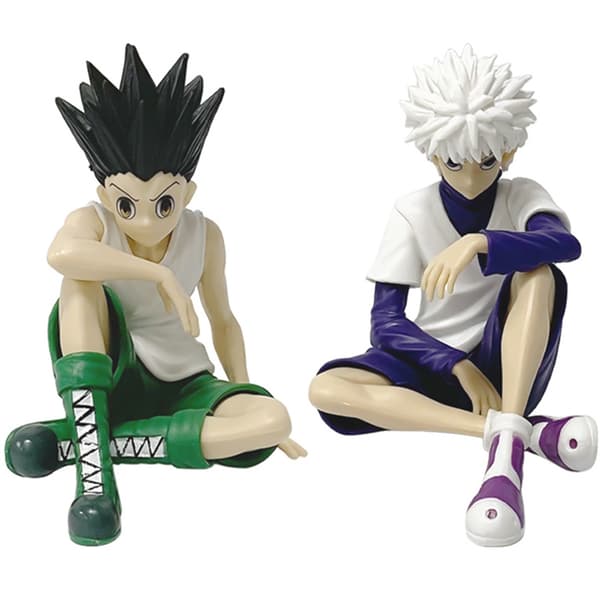 Hunter x Hunter Killua Zoldyck Action Figur - PVC Nuddelprop Statue til bilpynt no box 2pcs