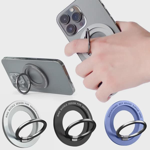 Magnetisk Magsafe Telefonholder Stativ Mini Magnet Fingerringstik til iPhone 16 15 14 13 12 Pro Max Red
