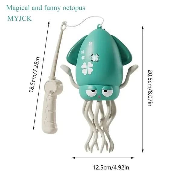 Luminous Dancing Octopus Fidget Toy - Interaktiv stresslindring for børn og voksne A