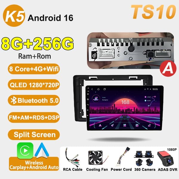 Android 16 Til Renault Trafic 2 Til Opel Vivaro A Til Nissan Primastar 2006 - 2014 Bilradio Lydafspiller Carplay Auto 8 Core 4G 2G 32G C