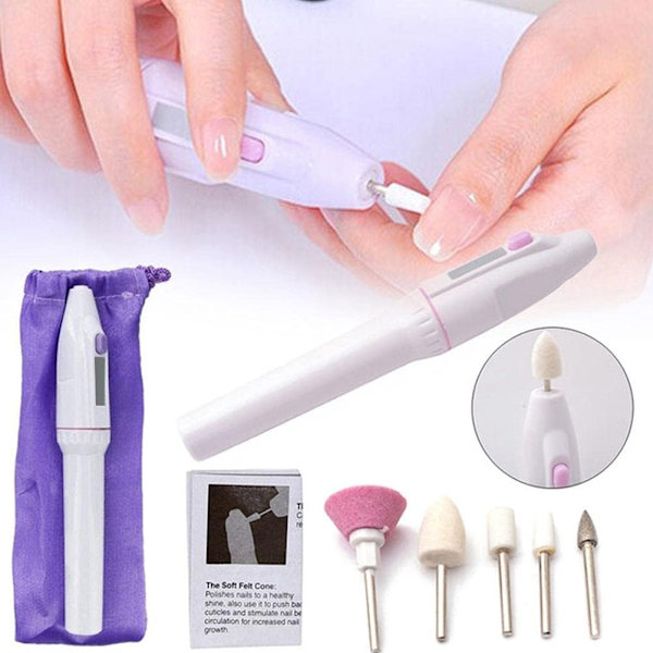 Elektrisk nagelfil elfil Manikyr Pedikyr Set