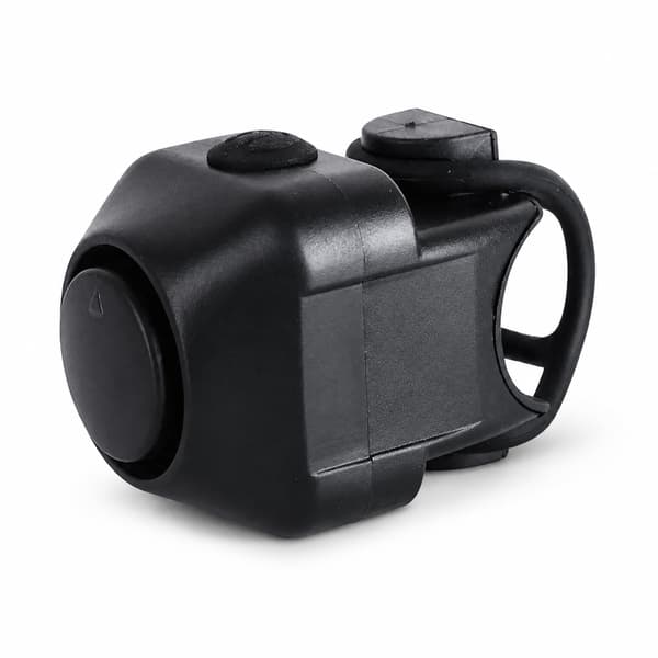 USB-uppladdningsbar 130dB vattentät mini-elcykelklocka för cykelstyre black